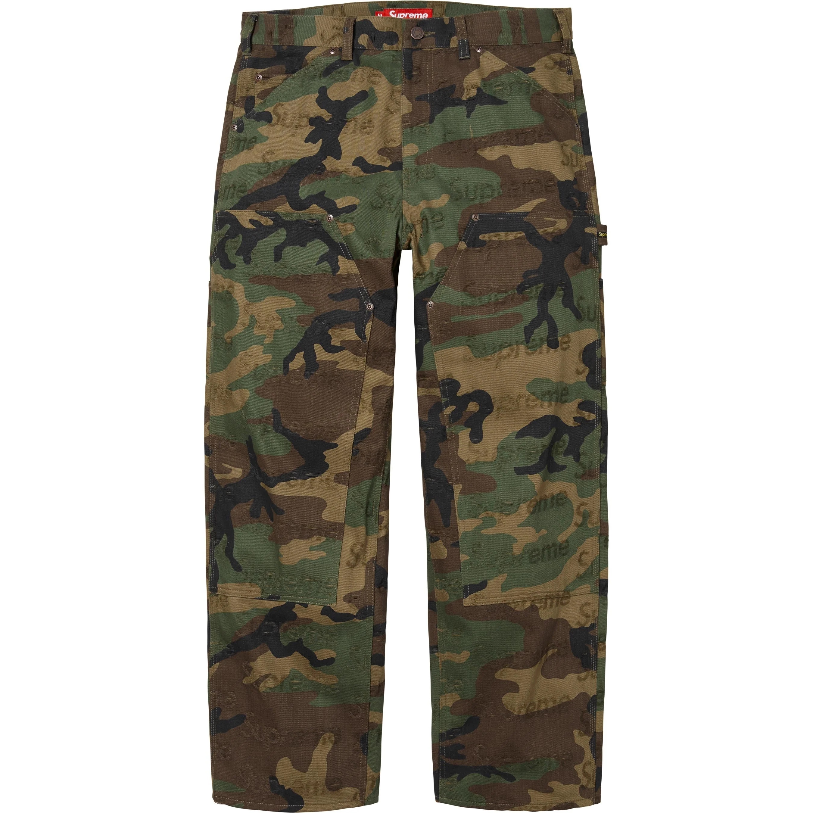 Jacquard Logos Double Knee Denim Painter Jean view 13